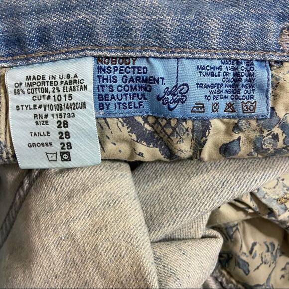 Gold Sign Straight Leg Jeans Size 28 Light Blue Wash - Picture 7 of 12